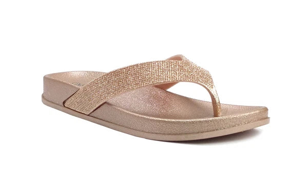 NEW Women's Rhinestone Glitter Sandals Fashion Jewel Flip Flops Shoes