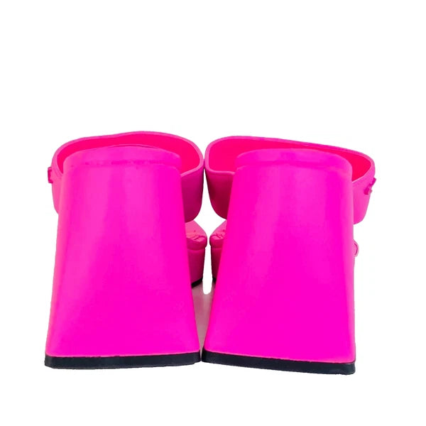 Bright pink platform flip flops sandals 8.5 CIRCUS SAM EDELMAN shoes Y2K style