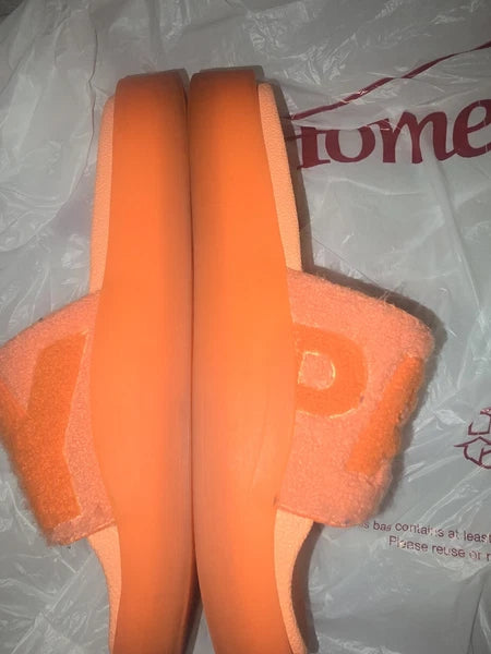 Adidas Ivy Park (Beyoncé Collab) Orange Slides size 6.