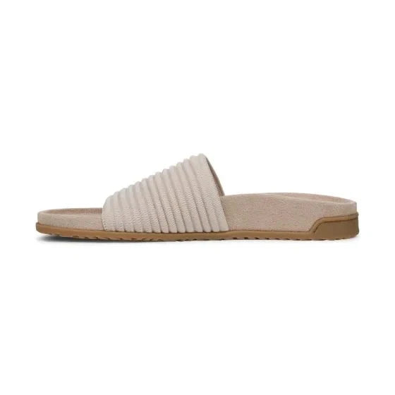 HOT PRICE New Style Vionic Women's Evie Knit Slide Sandal, Cream
