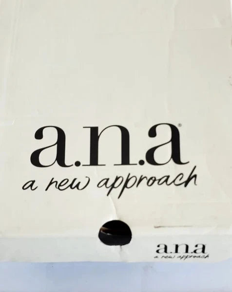 a.n.a Foster Strap Slide.Women's Sandals, Black / Tan, SZ 7.5 M NWB