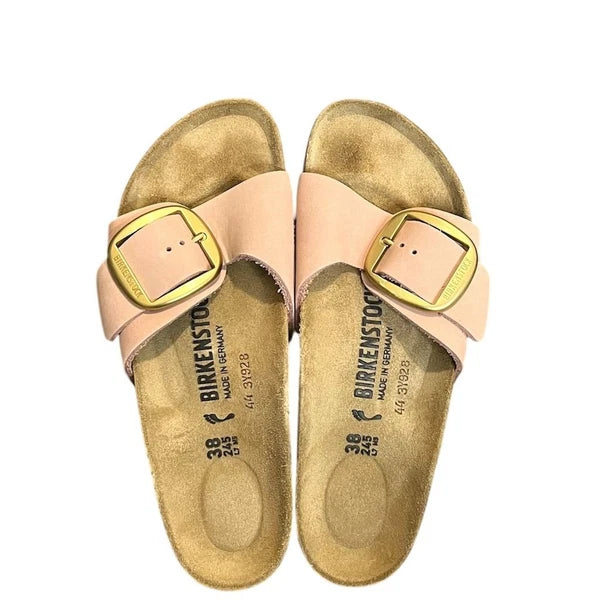 Birkenstock Madrid Big Buckle Women's Sandals Soft Pink 7 Leather Summer Narrow