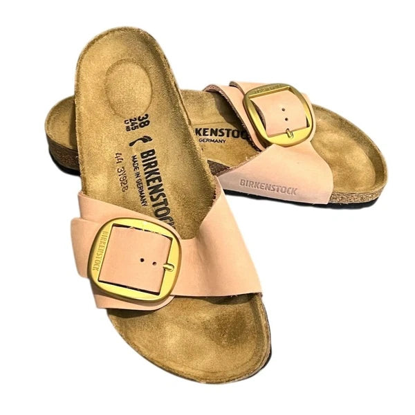 Birkenstock Madrid Big Buckle Women's Sandals Soft Pink 7 Leather Summer Narrow