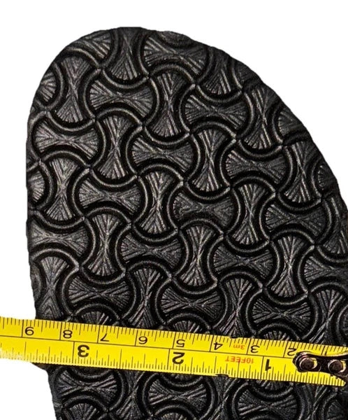 Granny Square Crochet Slip On Sandals Black Boho Comfort 70’s EU 36 US 5.5 6