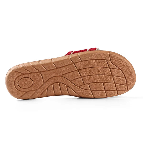 Women Fashion Striped Indoor Bathroom Anti-Slip Shoes Summer Open Toe Sandals