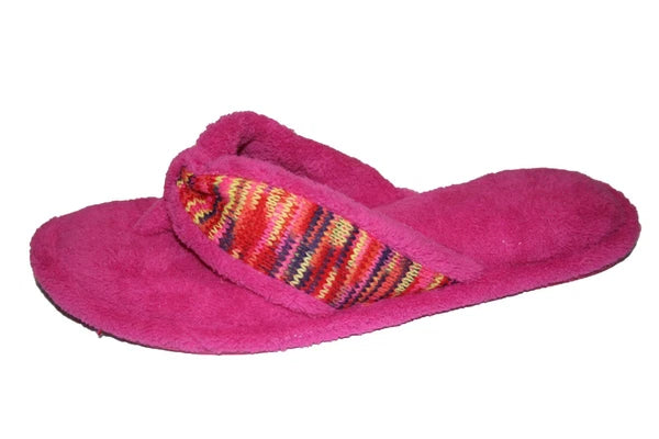WOMENS FASHION SLIP ON THONG SLIPPERS COLORS BLACK, BLUE, OR FUCHSIA M L XL XXL