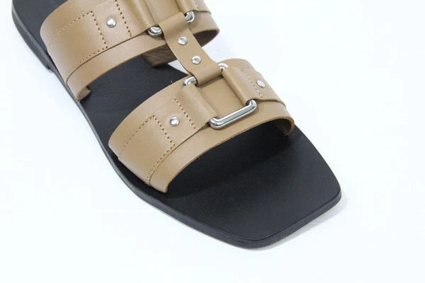Caverley Cass Sandals New Eu 39 Women Leather Slide Minimalist style Shoes