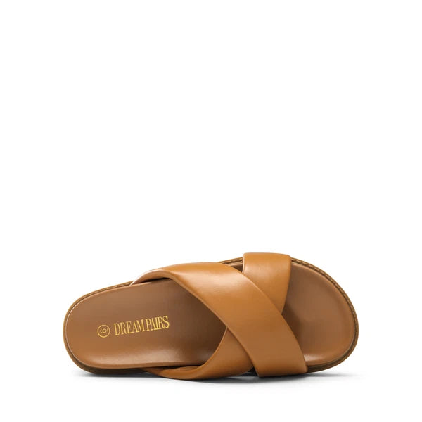 Women Fashion Slide Sandals Flat Sandals Beach Vacation Walking Casual Sandals