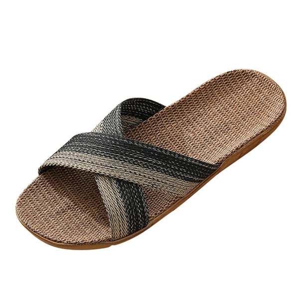 Fashion Men Slip on Slides Indoor Home Slippers Summer Sandal Casual Beach Shoes