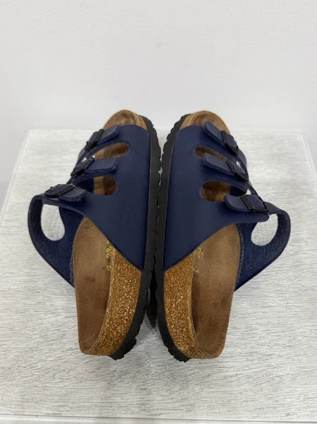 Birkenstock FLORIDA 3 Multi-strap Sandal BLUE Soft Footbed NWOT Size 38 W7 M5