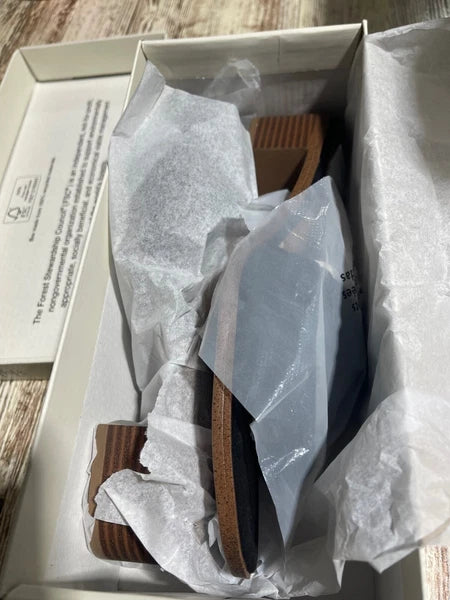 Style & Co Women Block Heel Slide Sandals Cassandraa Size US 9M Black New in Box
