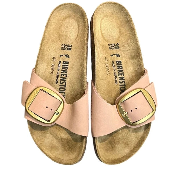 Birkenstock Madrid Big Buckle Women's Sandals Soft Pink 7 Leather Summer Narrow