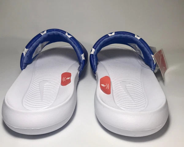 NIKE VICTORI ONE Women's Printed Slide Size 7 White/Multicolor Style #CN9676 400