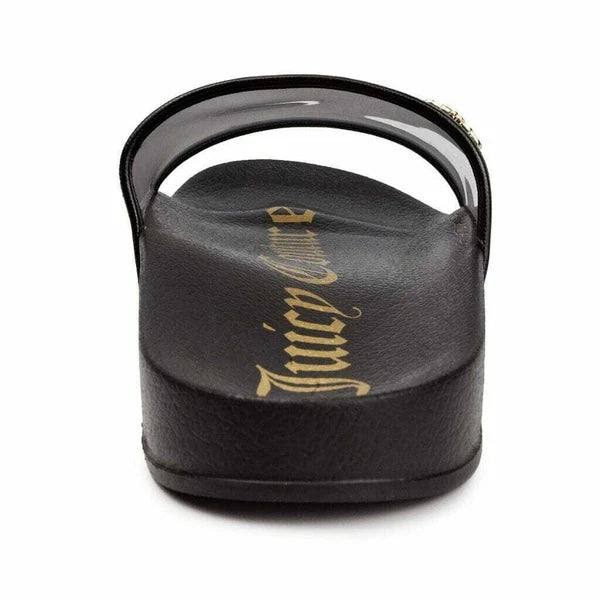 New Women's Juicy Couture Wyndows Fashion Slide Sandal Black Lucite [WJ03147W]