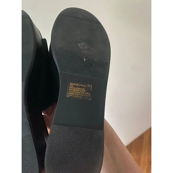 EUC Steve Madden “Bendable” / “Slinky” Style Platform Slides Black Size 8